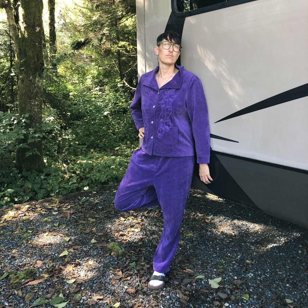 Purple Women's Leisure Suit